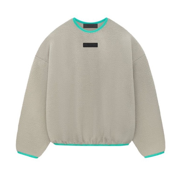 NWT Fear of God Essentials Polar Fleece Crewneck “Seal”